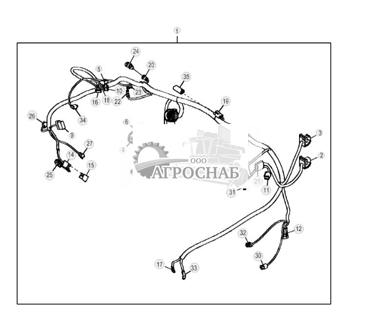 Жгут проводов двигателя и разъемы, 6090HDW01 - ST767708 307.jpg